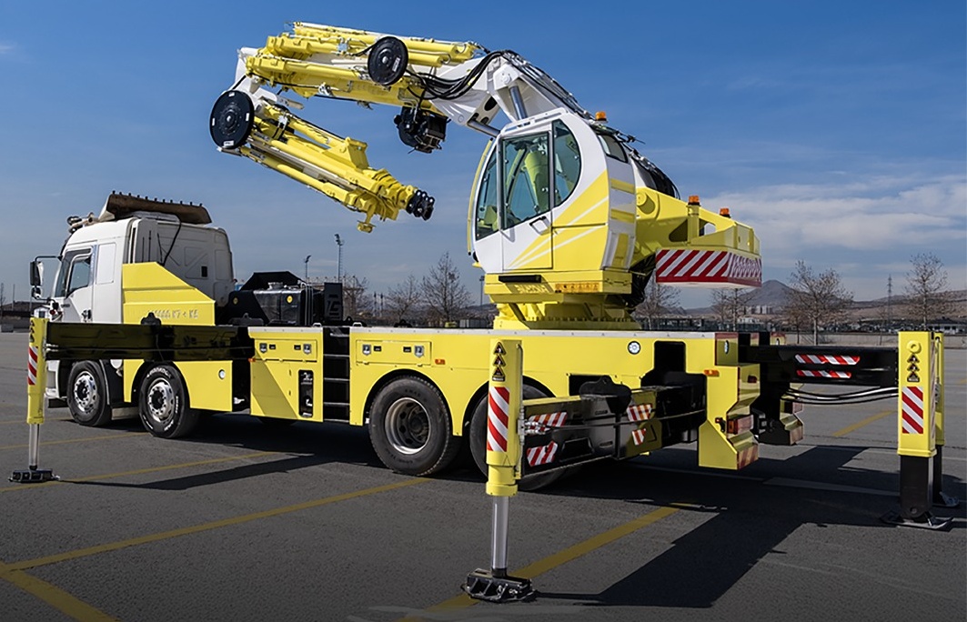 40 ton dingil üstü vincin çalışma konumu