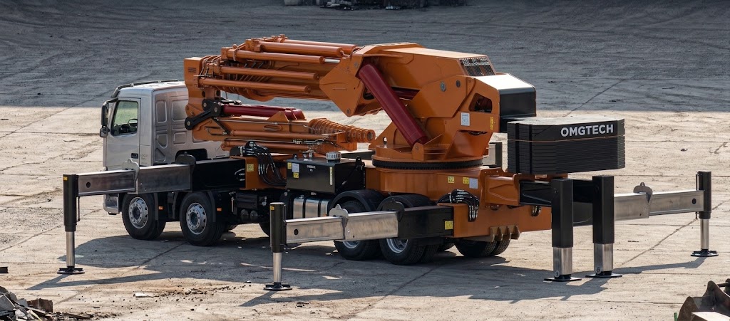 160 ton vinç geniş denge ayağı görünümü