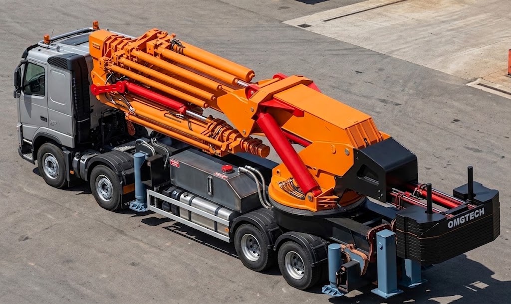 160 ton vincin üstten katlanmış görünümü