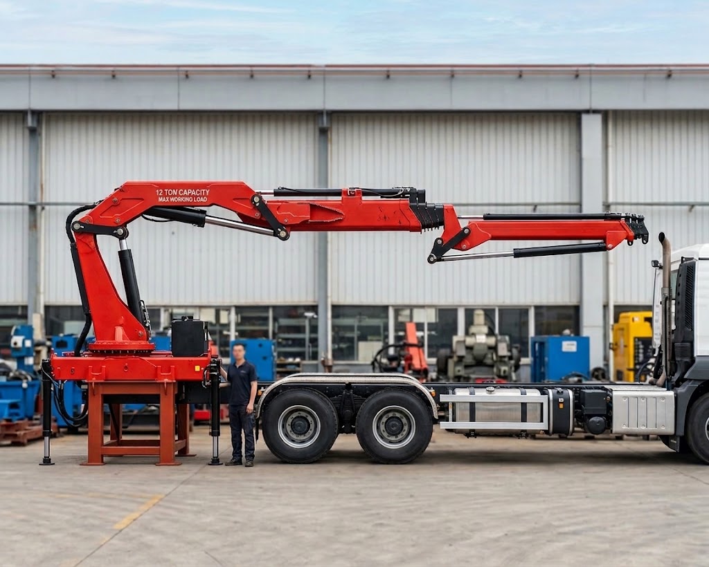 Omega Tech 12 ton tam katlanır vinç